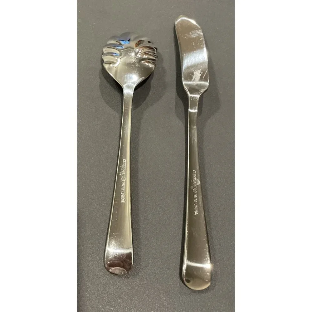 Cuisinart Richfield 18/10 Stainless Steel Flatware Butter‎ Knife Sugar Spoon